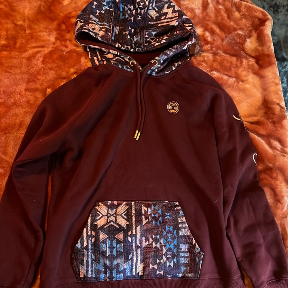 Hooey Western Print Hoodie